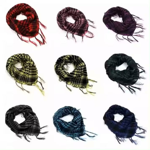 Palestinian keffiyeh with traditional checkered pattern cultural keffiyeh Palestinian heritage scarf